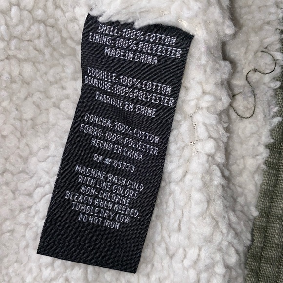 O'neill Green Sherpa Lined Bomber Jacket Women's size medium - Picture 7 of 8